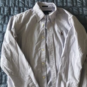 Ralph Lauren oxford- size 6 Blue and white stripe